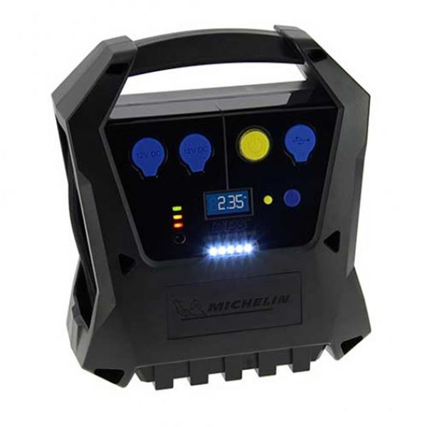 Compressor Michelin 12v autónomo e recarregável