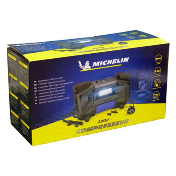 Compressor de pneus Michelin de pistão duplo 230v