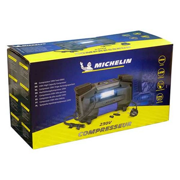 Compressor de pneus Michelin de pistão duplo 230v