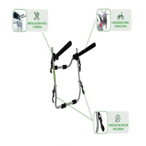 porta-bicicletas traseiro go biker easy v3 para 3 bicicletas