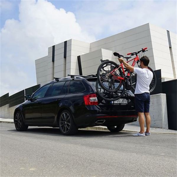 porta-bicicletas traseiro go biker easy v3 para 3 bicicletas