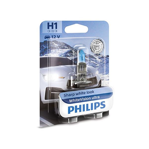 Lâmpada h1 Philips whitevision ultra 12v 55w 1pc
