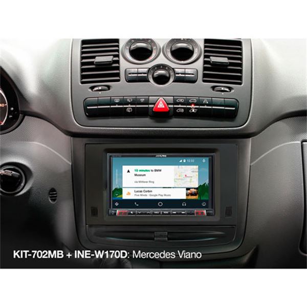 Kit de instalação do ecrã de 7'' kit-702m Alpine para Mercedes