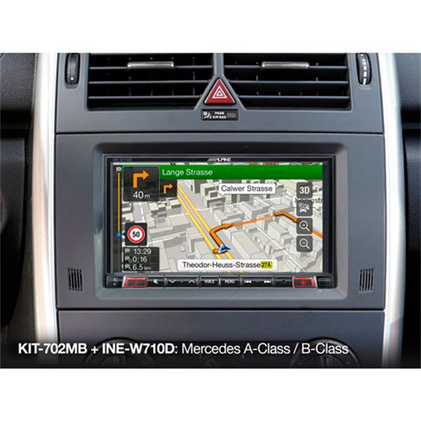 Kit de instalação do ecrã de 7'' kit-702m Alpine para Mercedes