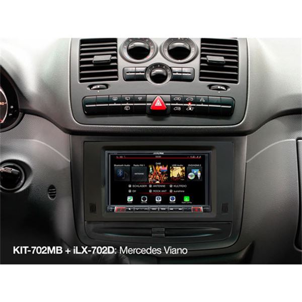 Kit de instalação do ecrã de 7'' kit-702m Alpine para Mercedes