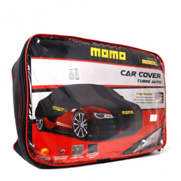Cobertura exterior para automóvel Momo 002 l preto/cinzento
