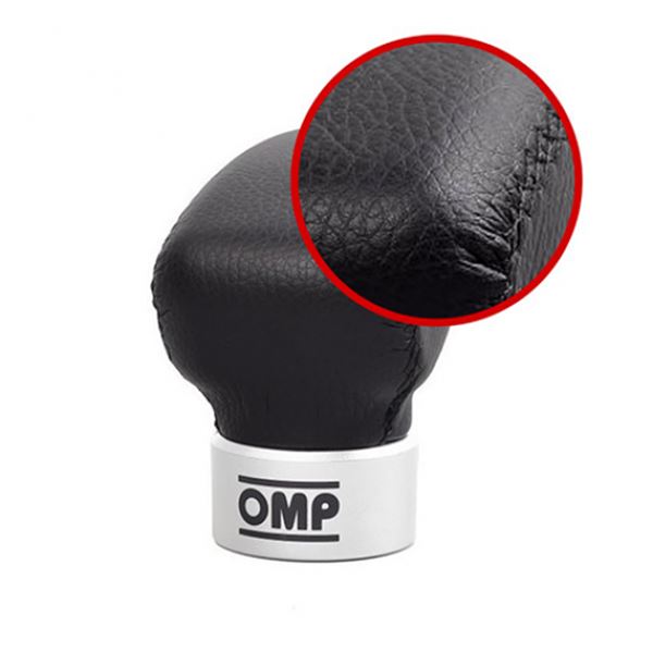 Botão da alavanca de velocidades omp speed short leather