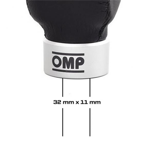 Botão da alavanca de velocidades omp speed short leather