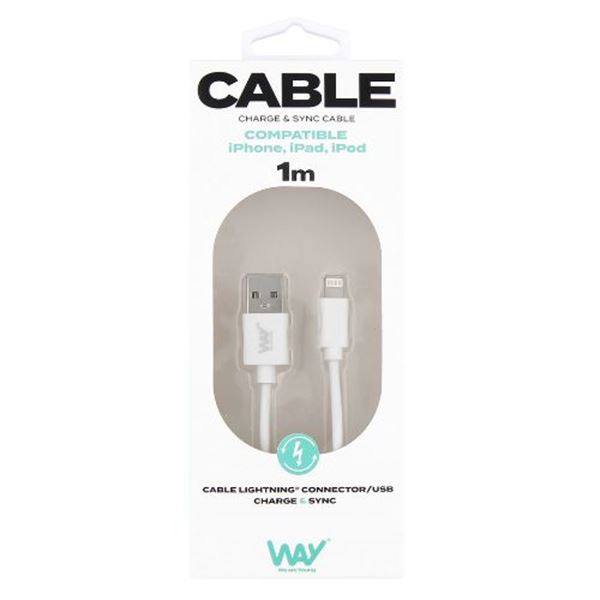 Cabo de carregamento e dados 1 m iPhone TNB