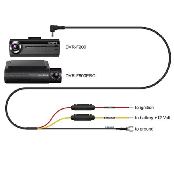 Câmara de vigilância para automóvel Alpine dvr-f200 wifi