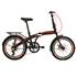 Bicicleta dobrável shimano Belderia x7 20" preto e vermelho