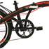 Bicicleta dobrável shimano Belderia x7 20" preto e vermelho