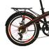Bicicleta dobrável shimano Belderia x7 20" preto e vermelho
