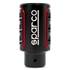 Botão da alavanca de velocidades Sparco Racing preto e vermelho