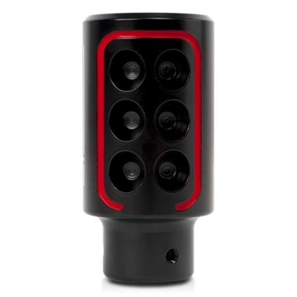 Botão da alavanca de velocidades Sparco Racing preto e vermelho
