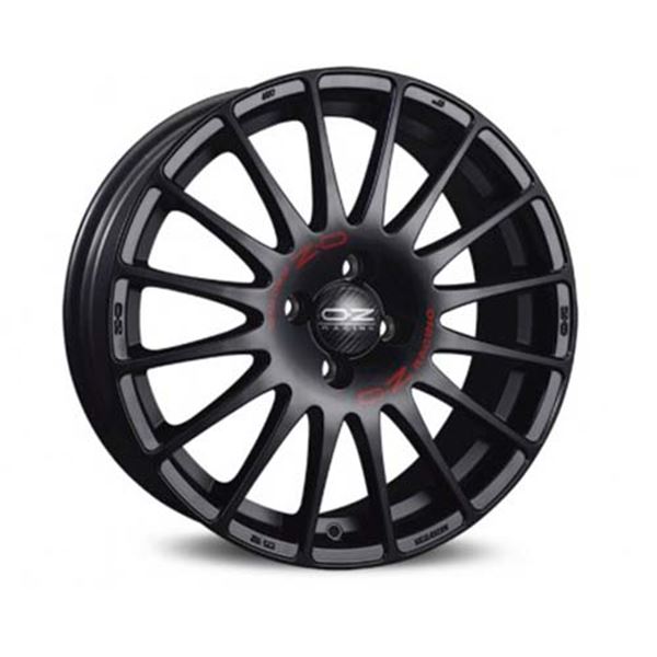 Jante OZ superturismo gt 17" 4x108 preto/vermelho mate
