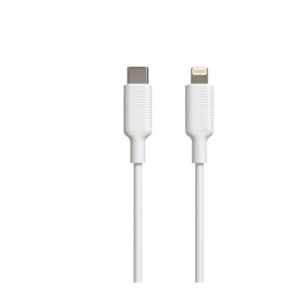 Cabo usb para automóvel tipo c lightning 3a 1,2 m branco Muvit para mudança