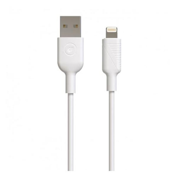 Cabo usb lightning mf1 2.4a 3m branco Muvit para mudança