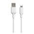 Cabo usb lightning mf1 2.4a 3m branco Muvit para mudança