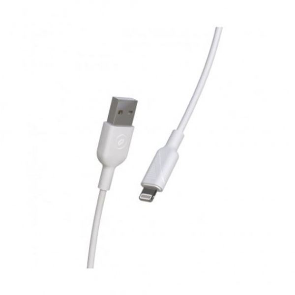 Cabo usb lightning mf1 2.4a 3m branco Muvit para mudança