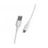 Cabo usb lightning mf1 2.4a 3m branco Muvit para mudança