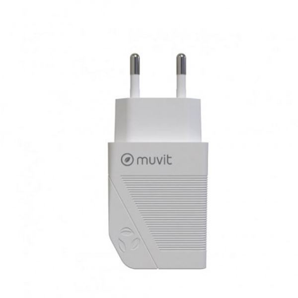 Transformador 1 usb qc 3.0 18w+1 tipo c pd 20w branco Muvit para mudança