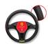 Cobertura do volante em poliuretano Momo 018 street preto/vermelho