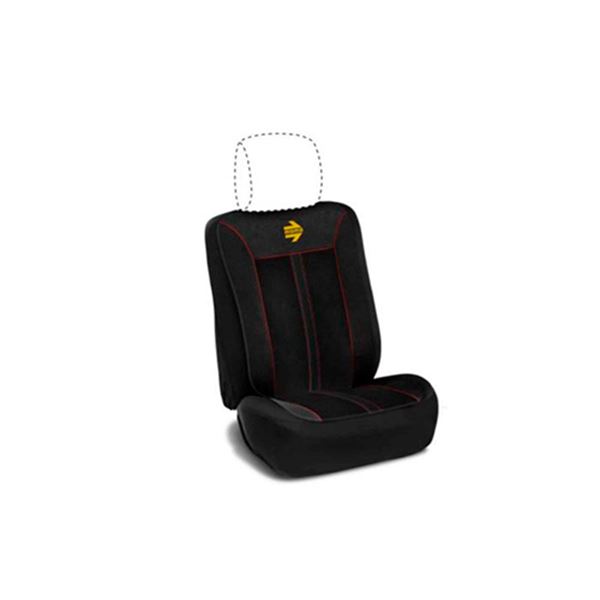 Cobertura do banco do automóvel Momo preto/vermelho estilo universal