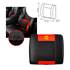 Almofada lombar para automóvel Momo compact corsa preto vermelho