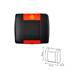 Almofada lombar para automóvel Momo compact corsa preto vermelho