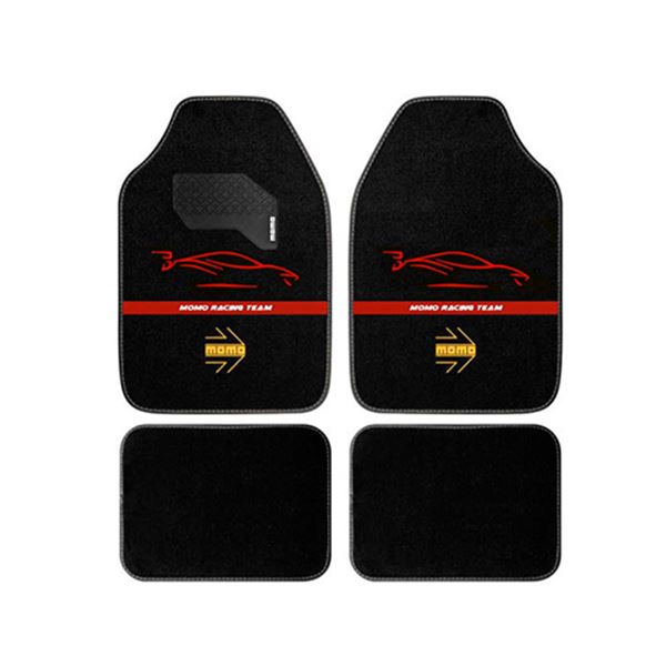 Tapete de carro Momo Racing preto