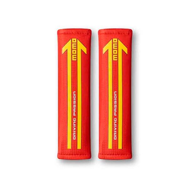 Capa para cinto de segurança Momo vermelho carbono mate