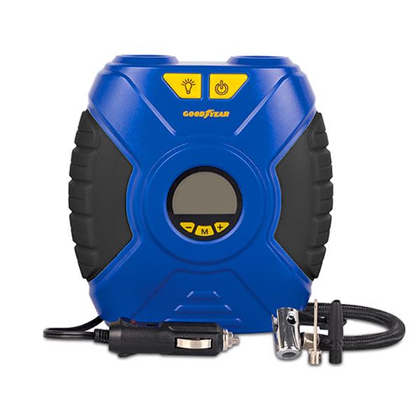 Compressor digital portátil Goodyear para automóvel 12 v 35 psi