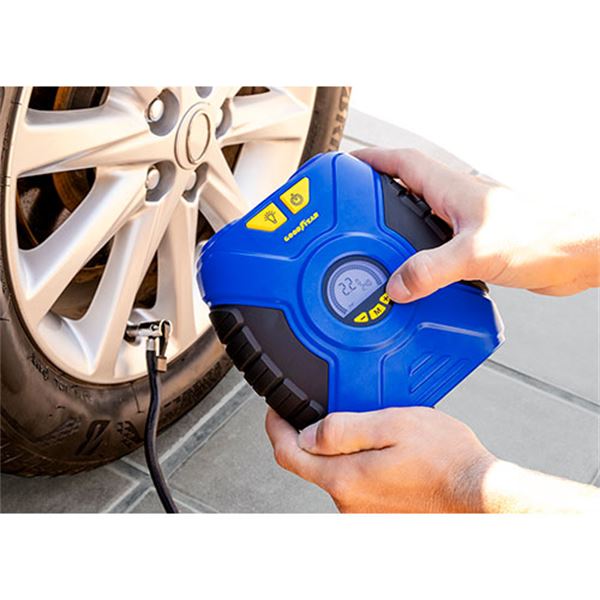 Compressor digital portátil Goodyear para automóvel 12 v 35 psi