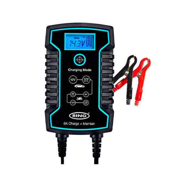 Carregador de baterias de automóvel Ring 6a 110ah 6/12v