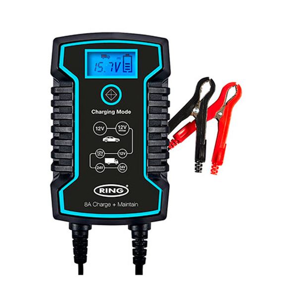Carregador de baterias para automóvel Ring 8a 150ah 12/24v