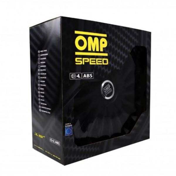 Tampão de rodas de 15 polegadas stinger OMP speed preto 4 pcs.