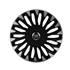 Coberturas de jantes 15" stinger OMP speed preto prata 4pc