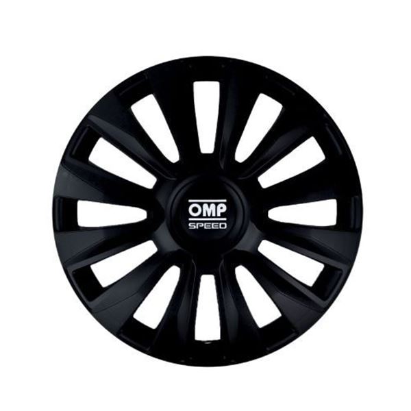 Coberturas de jantes de 16 polegadas magnum OMP speed preto 4 pcs.