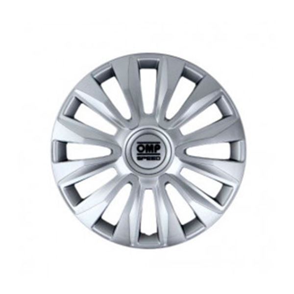 Coberturas de jantes de 14 polegadas magnum OMP speed silver 4 pcs.