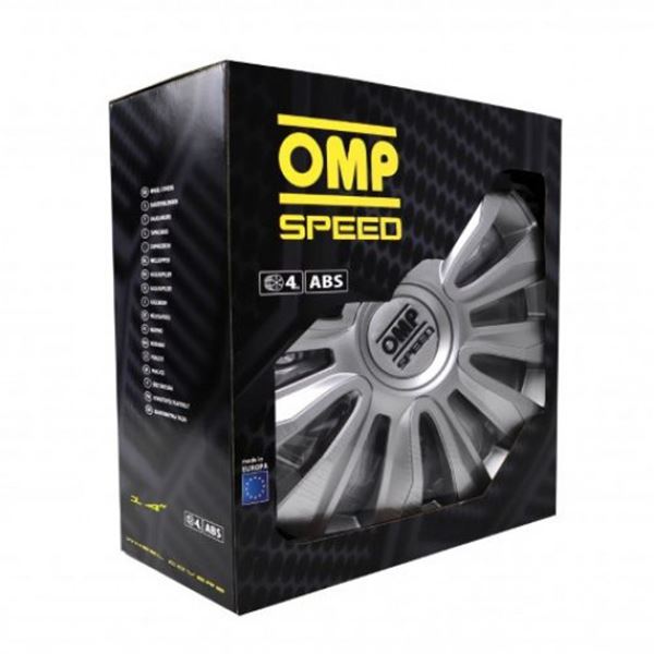 Coberturas de jantes de 14 polegadas magnum OMP speed silver 4 pcs.