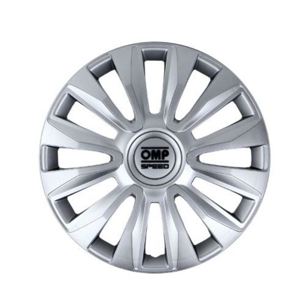 Coberturas de jantes de 15 polegadas magnum OMP speed silver 4 pcs.