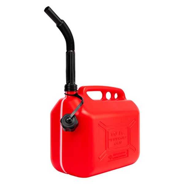 Jerrican de plástico para gasolina Motorkit com funil 10 l