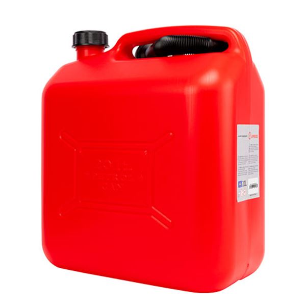 Jerrican de combustível de plástico Motorkit 20l com funil