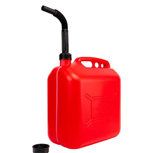 Jerrican de combustível de plástico Motorkit 20l com funil