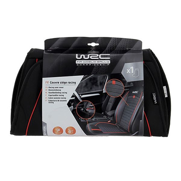 Cobertura do banco do automóvel preta WRC Racing