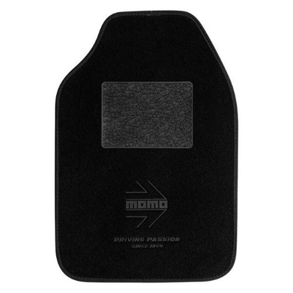 Conjunto de tapetes para automóvel Momo preto com 4 peças