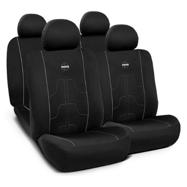Pack de capas para cadeiras de automóvel MOMO Preto e cinzento