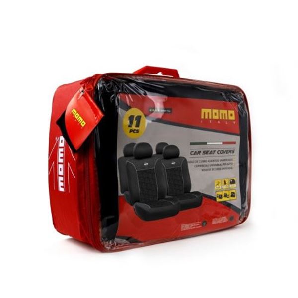 Pack de capas para cadeiras de automóvel MOMO Preto e cinzento