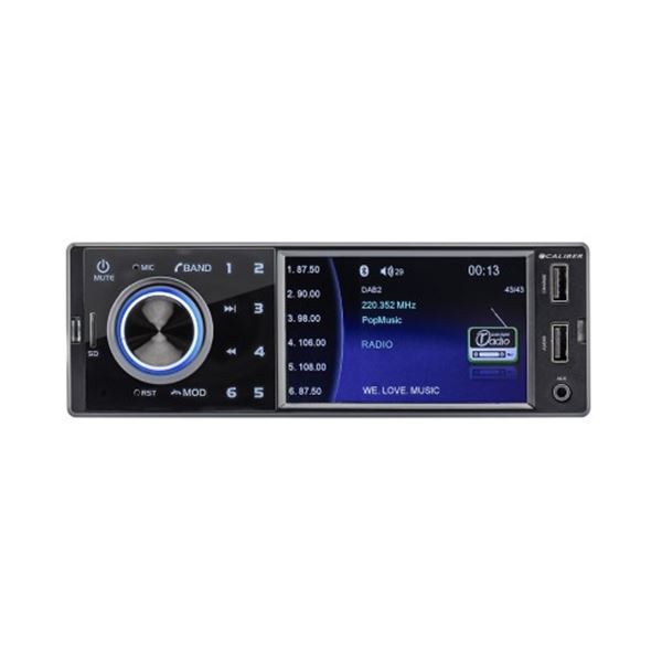 Unidade de cabeça Dab Caliber RMD402Dab -BT Bluetooth